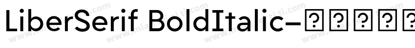 LiberSerif BoldItalic字体转换